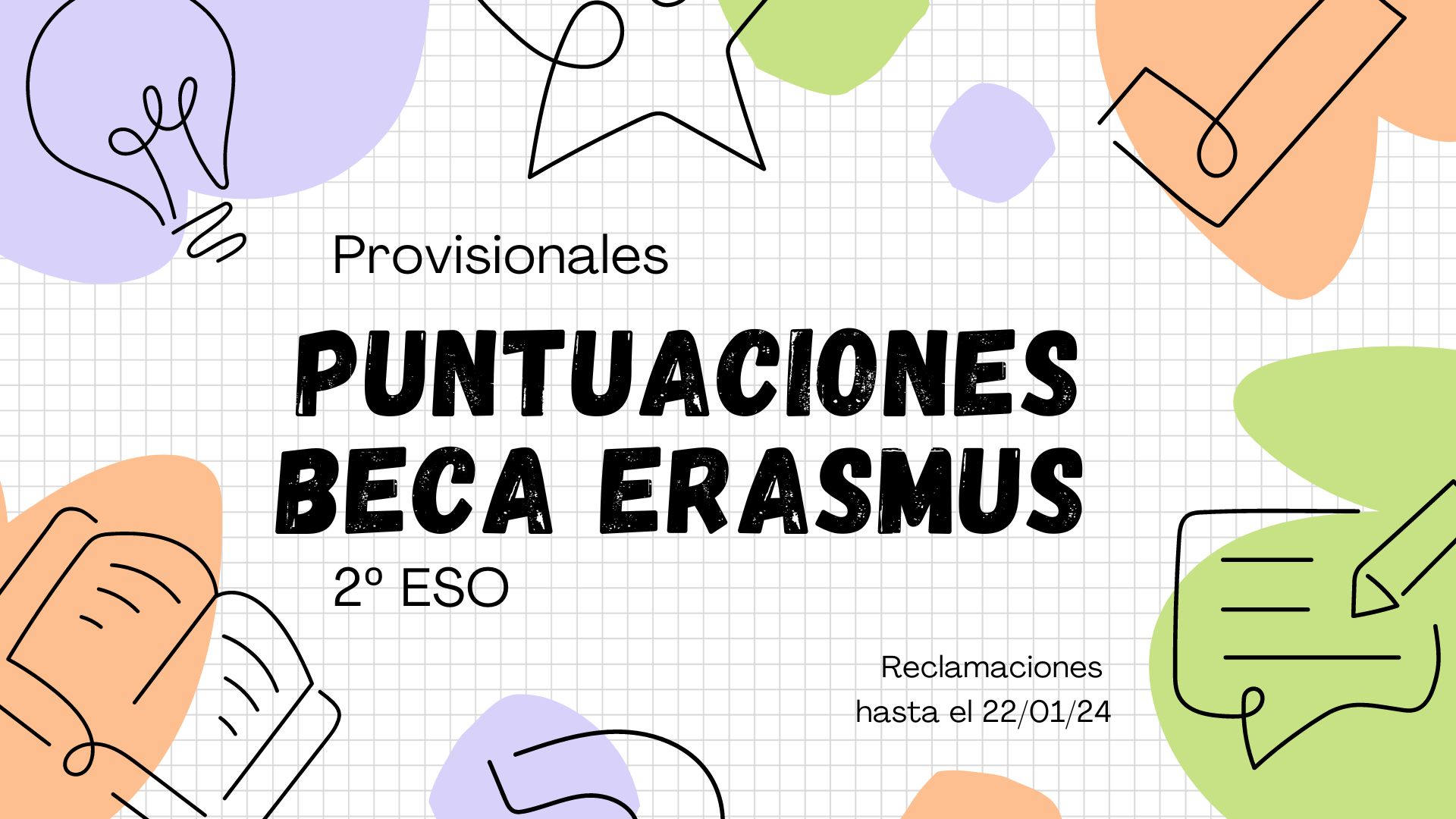 Puntuaciones Beca Erasmus 2º ESO